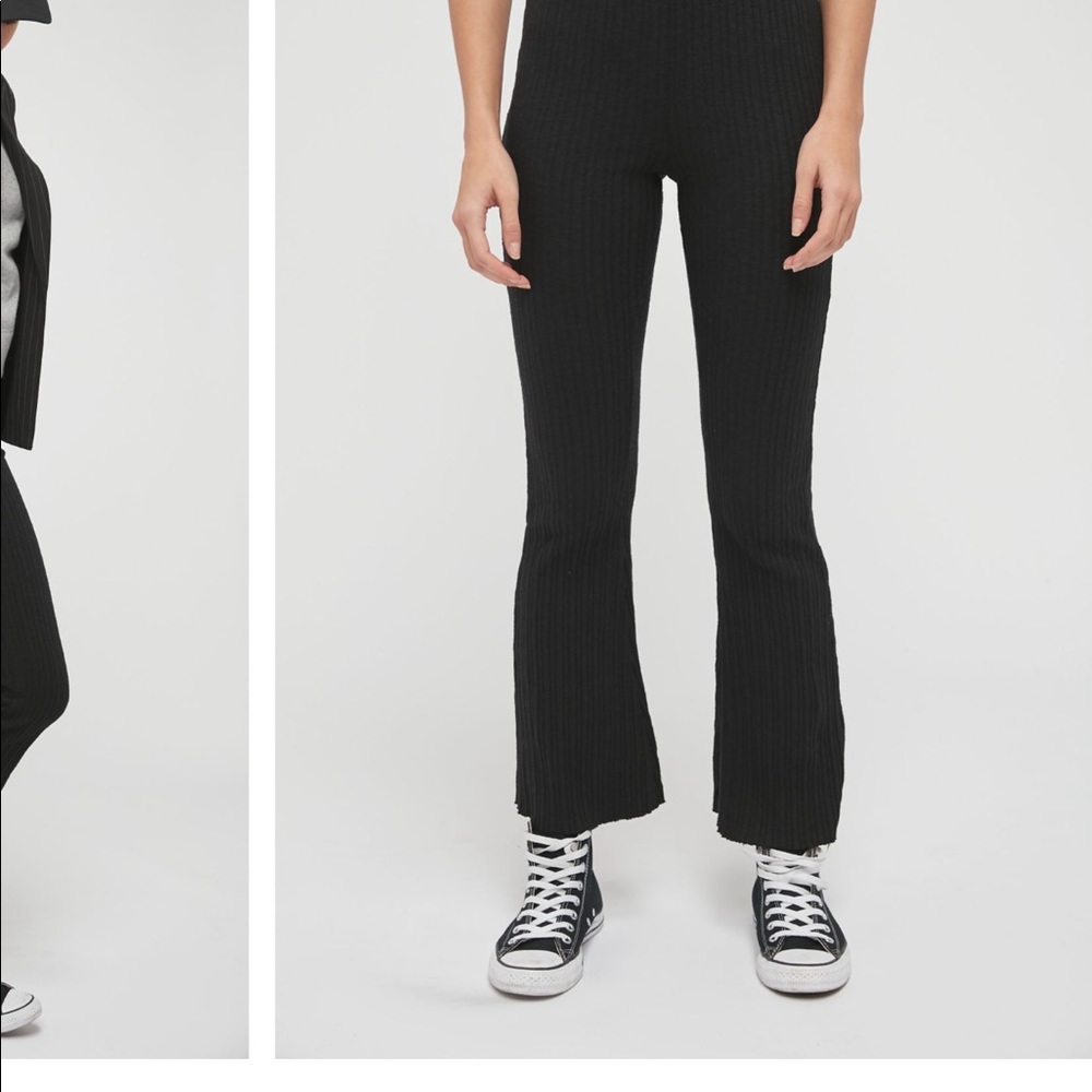 Urban Outfitters Rosie Ribbed High Waisted Flares